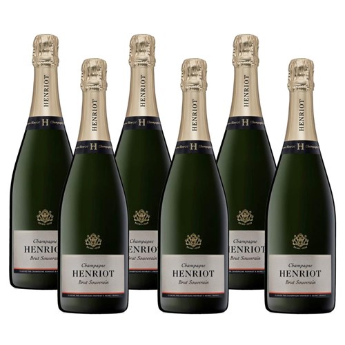 Crate of 6 Henriot Brut Souverain Champagne 75cl